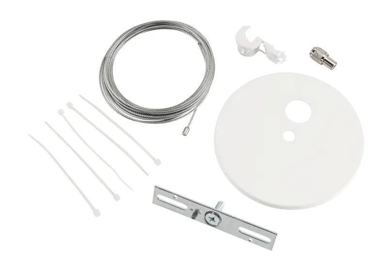 Canopy Cover Feed Kit, J-Box Mount | 5" Circular | White