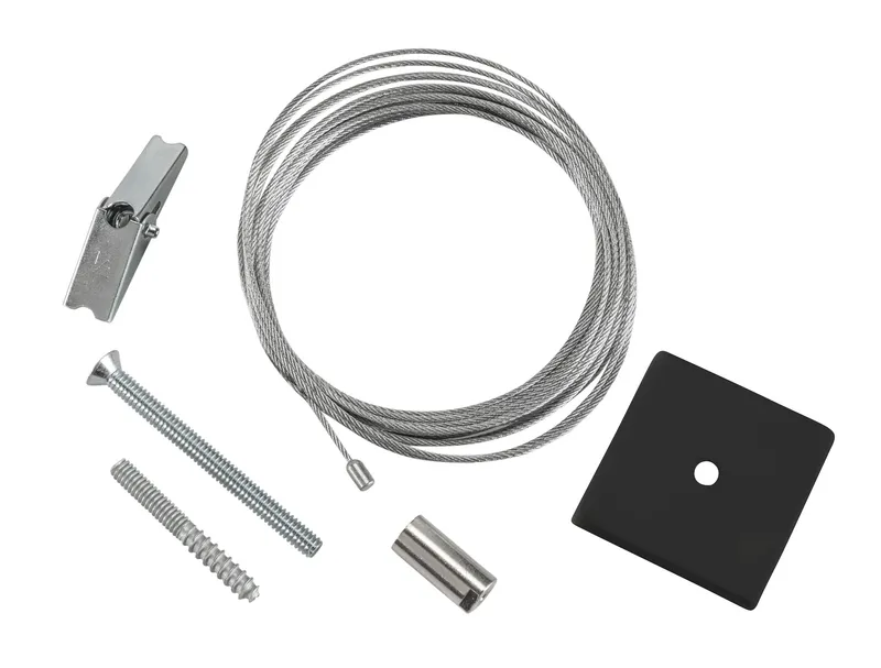 Canopy Cover Non-Feed Kit, Drywall / Stud Mount | 2" Square| Black