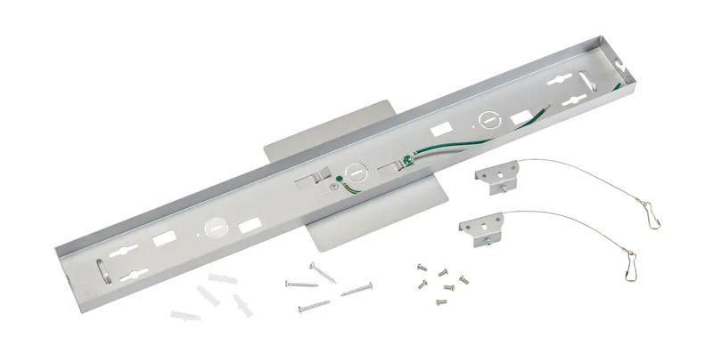 Surface Mounting Kit for 2' Series A Linear Arch Fixtures. Silver