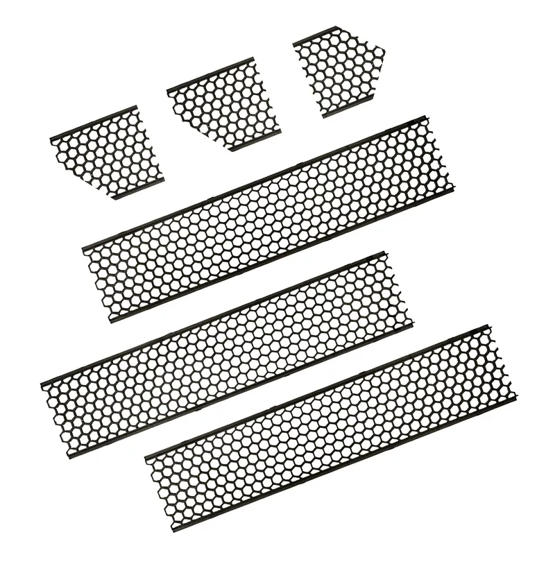 Hexagonal Louver Kit for T Shape Series A Linear Arch Fixtures. Louver compatible end caps sold separately