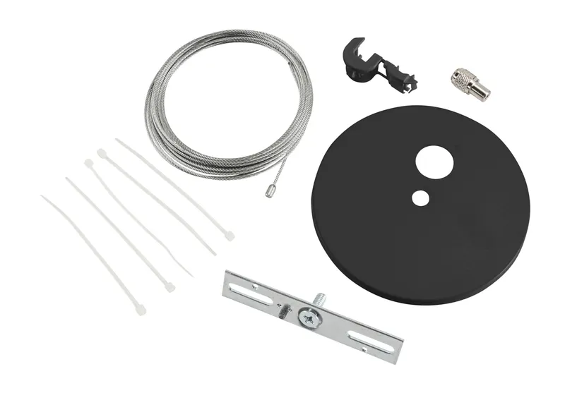 Canopy Cover Feed Kit, J-Box Mount | 5" Circular | Black