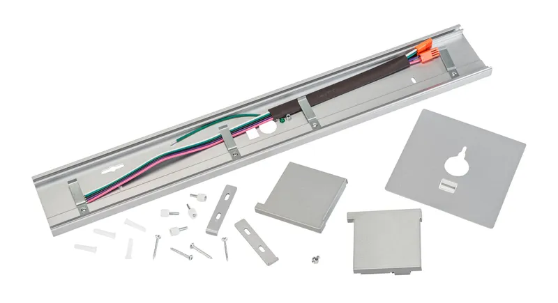 Wall Mounting Kit for 2' Series A Linear Arch Fixtures. Silver