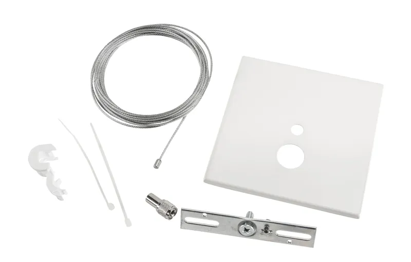 Canopy Cover Feed Kit, J-Box Mount | 5" Square | White