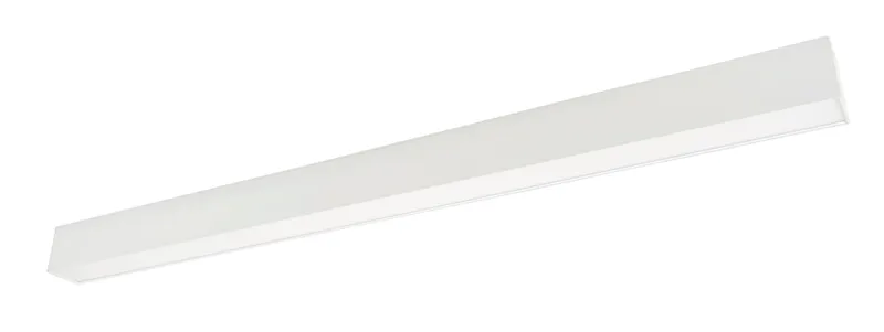 40W Power Select Color Select Linear Arch Fixture with Direct & Indirect Lighting. 40W/30W/25W | 2700K/3000K/3500K/4000K/5000K |Including (2) aircraft hanging cables, (1) End to End Linking Bracket| 4ft Long | White | 0-10V DIM with 12v AUX