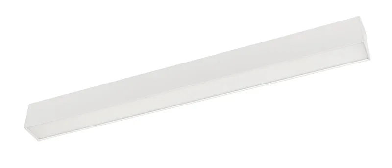 30W Power Select Color Select Linear Arch Fixture with Direct & Indirect Lighting. 30W/23W/18W | 2700K/3000K/3500K/4000K/5000K |Including (2) aircraft hanging cables, (1) End to End Linking Bracket| 3ft Long | White | 0-10V DIM with 12v AUX