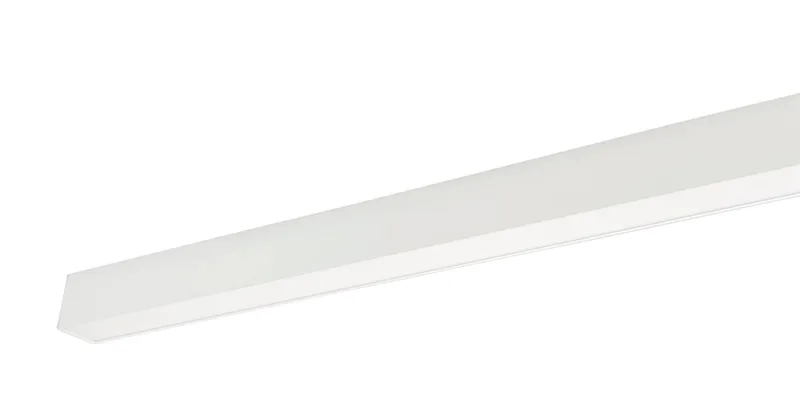 80W Power Select Color Select Linear Arch Fixture with Direct & Indirect Lighting. 80W/60W/50W | 2700K/3000K/3500K/4000K/5000K |Including (2) aircraft hanging cables, (1) End to End Linking Bracket| 8ft Long | White | 0-10V DIM with 12v AUX