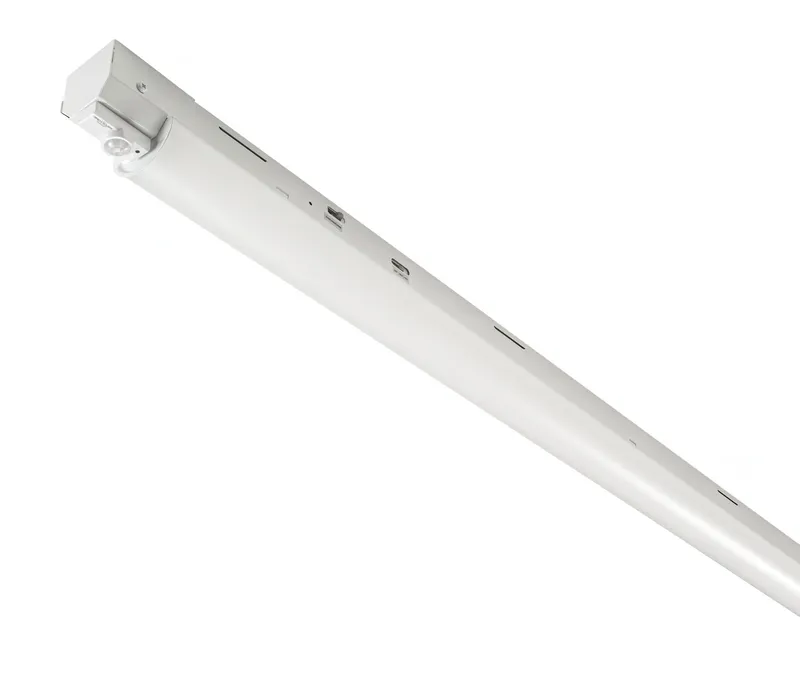 8ft Microstrip Fixture feat. Power Select & Color Select, 90/75/54W, 120-277V Input, 3500/4000/5000K, Frosted Lens, 0-10V Dimming. Factory Installed SmartLoop Fixture Controller w/ PIR sensor