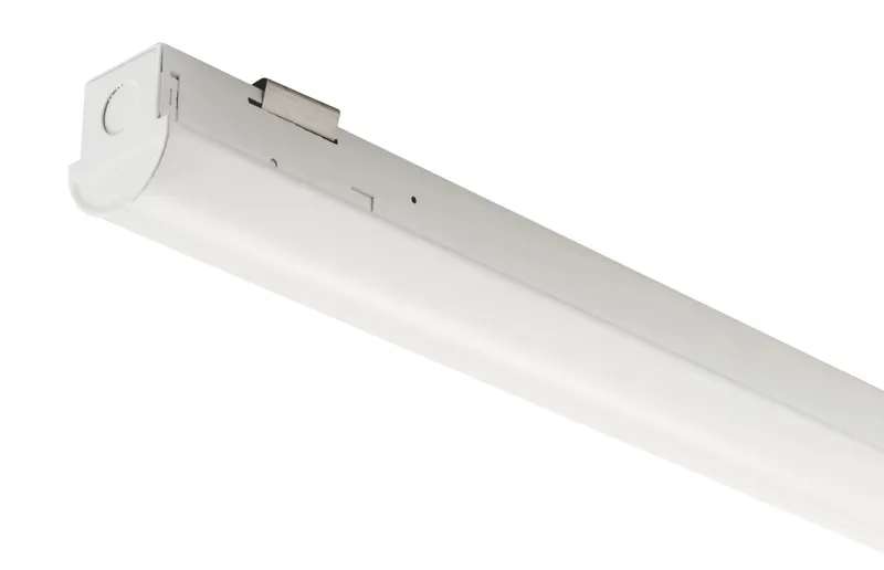4ft Microstrip Fixture feat. Power Select & Color Select, 44/28/18W, 120-277V Input, 3500/4000/5000K, Frosted Lens, 0-10V Dimming
