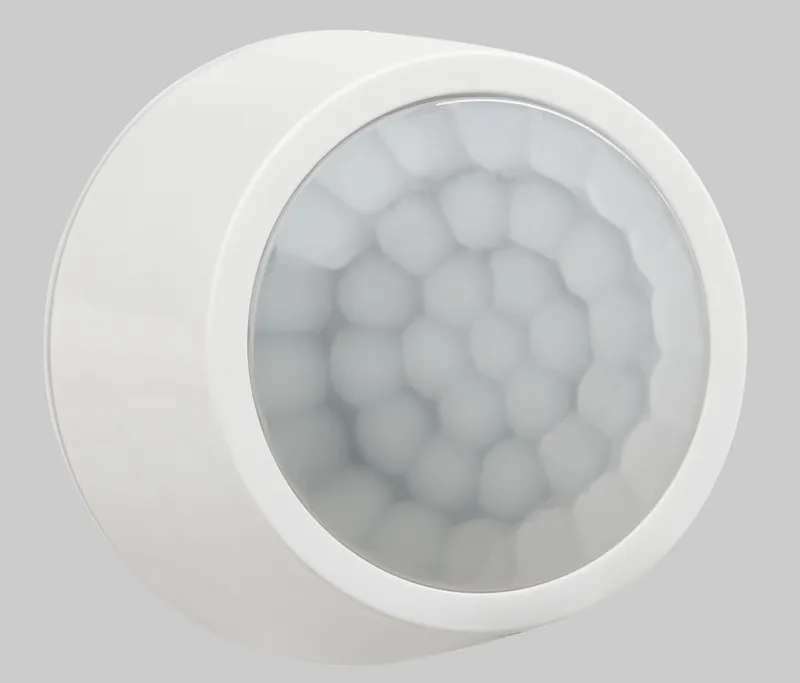 Screw-in PIR sensor, 50ft max mounting height, 12V Input, IP65, Bi-level control with adjustable hold time, dim level and standby time.