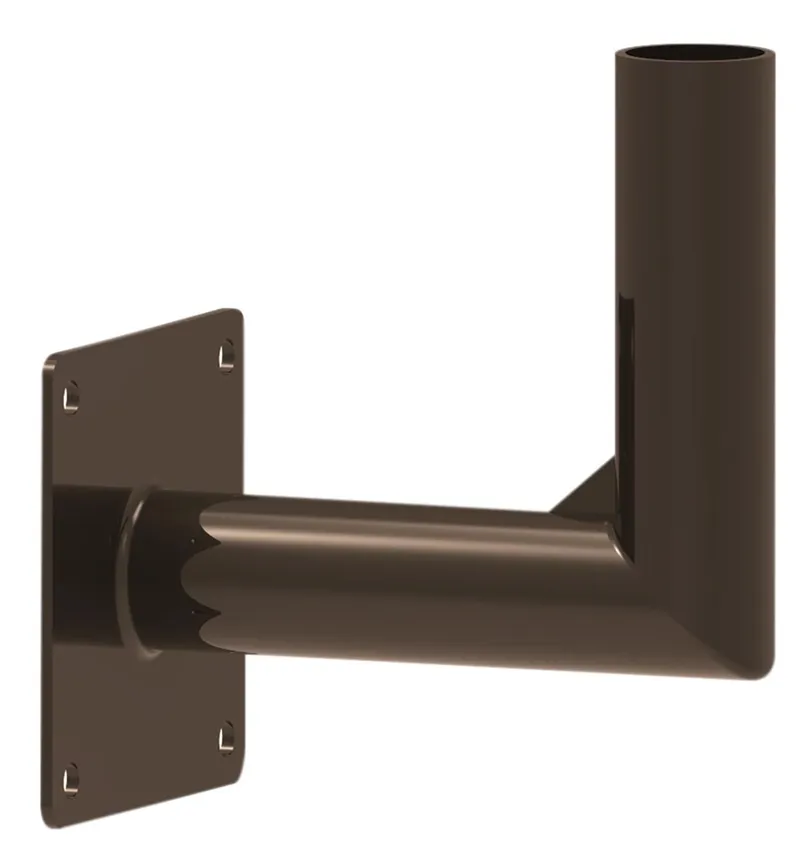 Wall Mount Tenon, Single 2 3/8", 90 Deg, Bronze