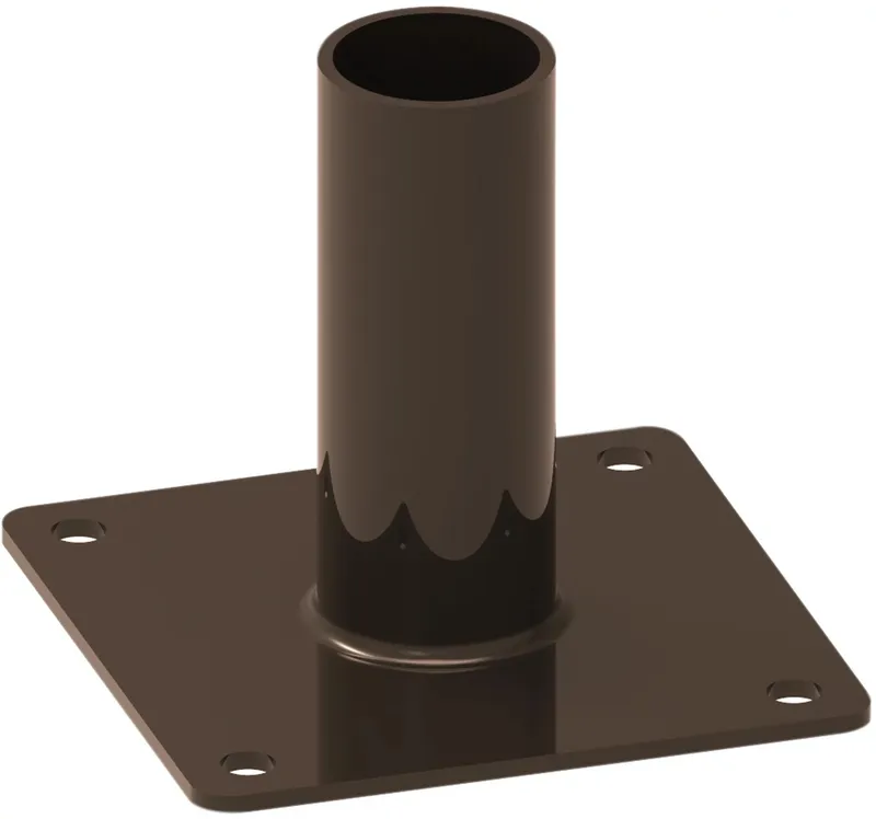 Wall Mount Tenon, Single 2 3/8", Bronze