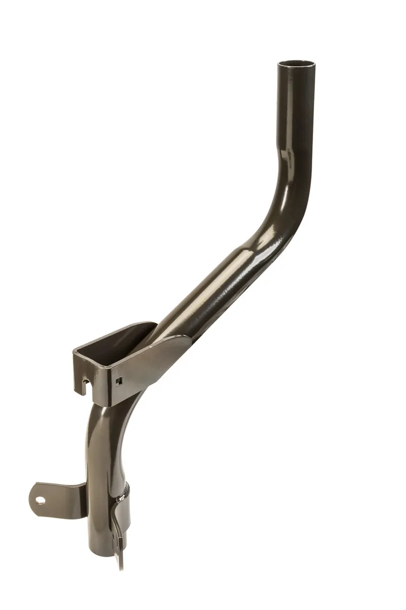Single flood bracket | 18 in offset | Bronze | For wood pole mounting | Compatible with 2 3/8 in slipfitter mounts