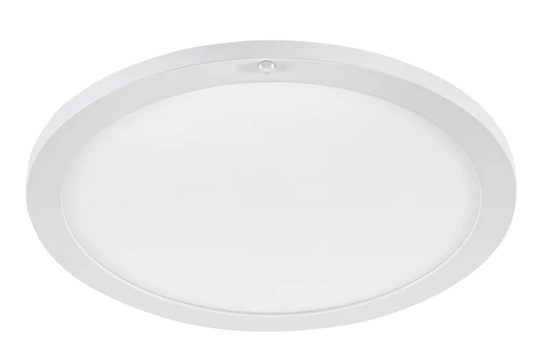 15" Round LED Closet Rated Surface Mount Downlight with Integrated PIR Sensor | Power Select 20/18W | Color Select 2700/3000/3500/4000/5000K | 120-277V Input | 90 CRI | Non-dimmable