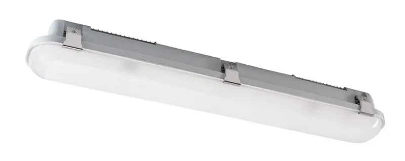 2ft Vapor Tight Fixture feat. Power Select & Color Select, 25/20/15W, 120-277V Input, 3500/4000/5000K, Frosted Lens, 0-10V Dimming