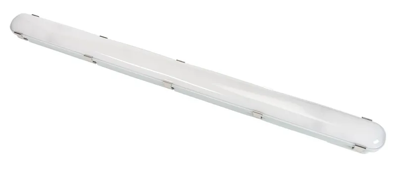 4ft Vapor Tight Fixture feat. Power Select & Color Select, 44/28/18W, 120-277V Input, 3500/4000/5000K, Frosted Lens, 0-10V Dimming