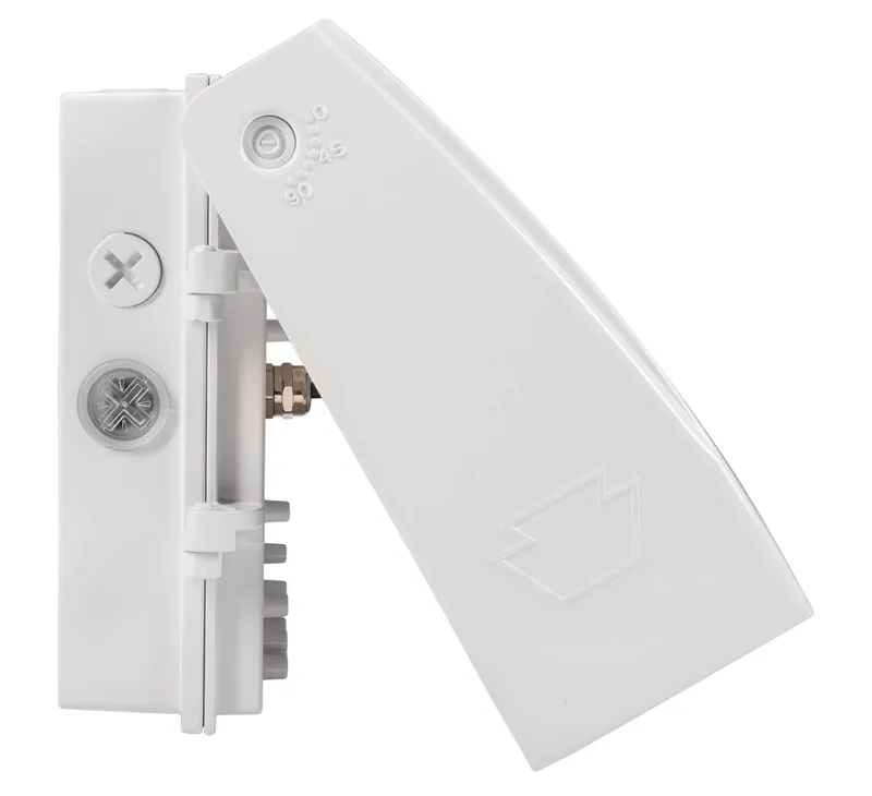 75W LED Adjustable Wall Pack, Power Select 75/60/45W, Color Select 30/40/50K, 120-277V Input, White Housing