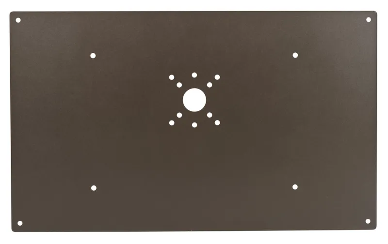 Back Plate for Medium Size Wallpacks, Covers Legacy Style Large HID Housing Dimensions. Standard Bronze Color