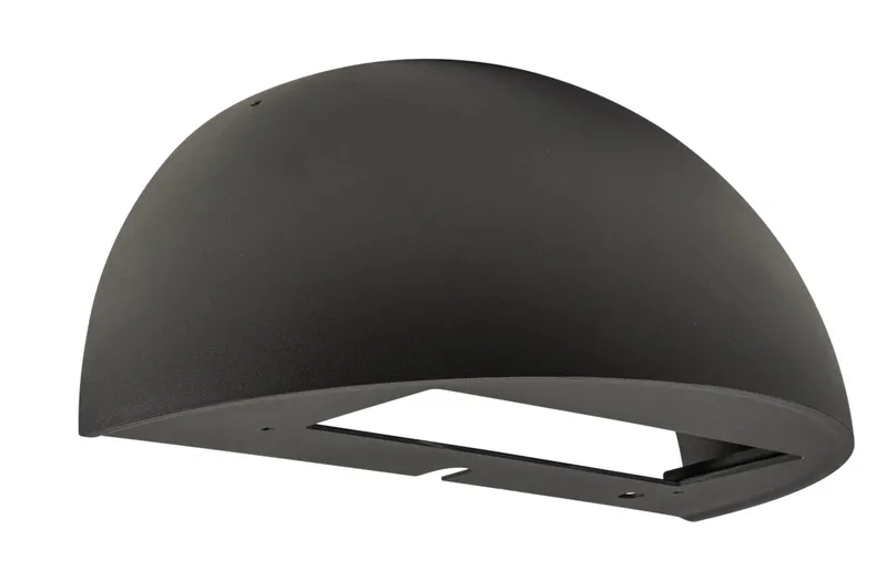 Quarter sphere shell. Black. Used on series 5 full cutoff wall packs