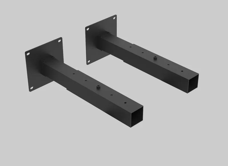 Wall Mount Bracket Kit for Linear Series A Wall washers. Set of 2. Adjustable Distance 15" to 22" setback from wall. (Compatible with standard fixture mounting or Hinged Bracket Accessories.)