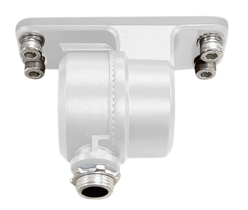 Knuckle mount for 75W and 100W Rectangular Series 1 LED Flood Light. White finish.