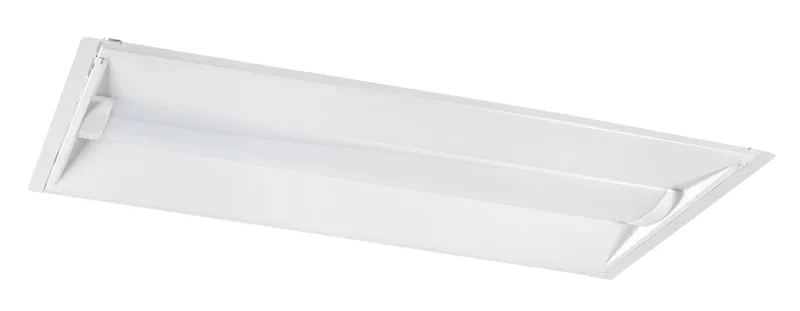 2x4 LED Center Basket Doorframe Retrofit |Power Select 45/38/30W & Color Select 3500/4000/5000K | 120-277V Input |Frosted Curved Lens | 0-10V Dimming | 12V Aux + Dim to off | KO for KTSL-FC5 | 2pcs Carton