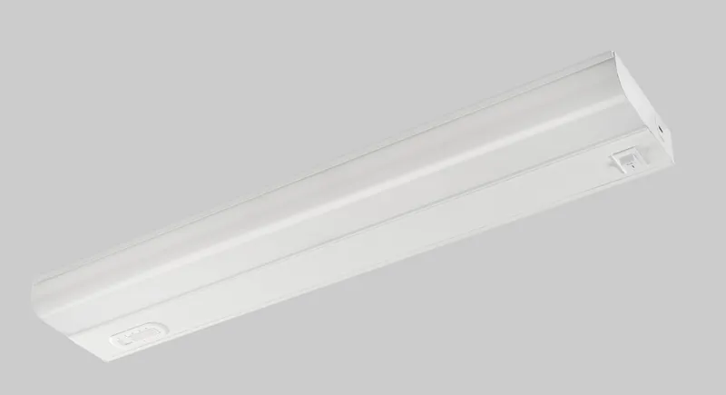 18 inch Under Cabinet Fixture | 9W | Color Select | 2700/3000/3500/4000/5000K | 120V Input | Phase Dimming | White Box Program