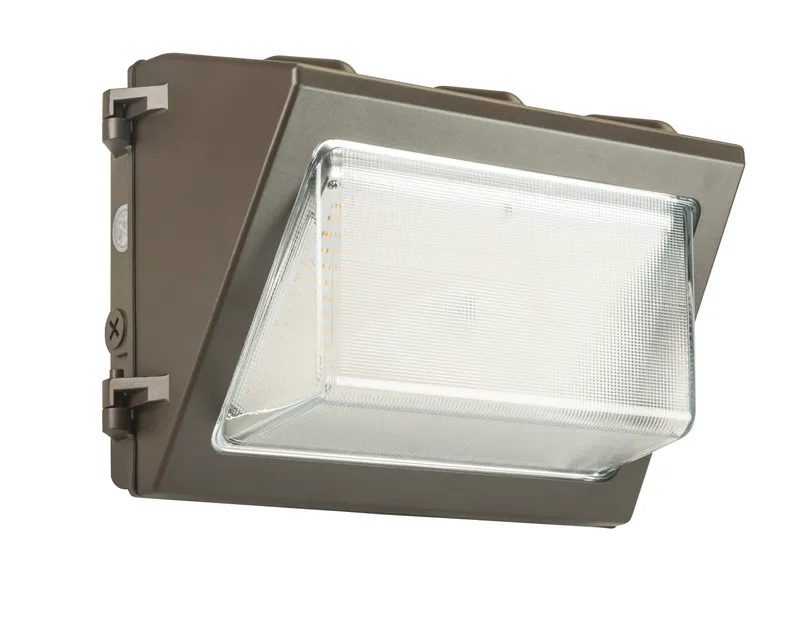 35W LED Wall Pack feat. Color Select, Traditional Open Face Medium Housing. 120-277V Input, 3000K/4000K/5000K. 0-10V Dimmable. Standard Bronze Housing. White Box Program.