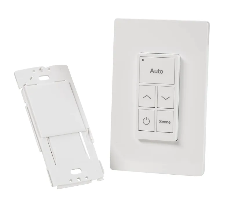 5-button Bluetooth Mesh Wireless Battery Keypad Switch for Smartloop System. Single Gang Wall Box Size. Uses 1x CR2032 Battery