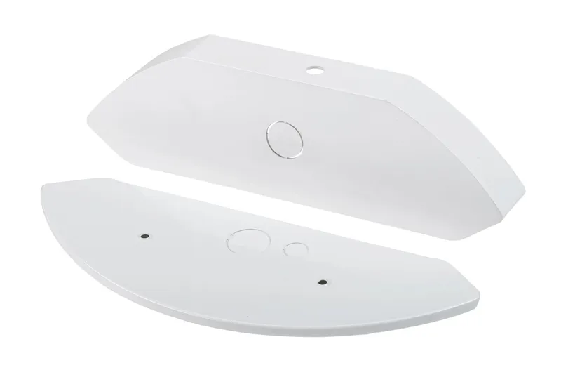 Curved Wrap Bracket for Smart Loop KTSL-FC2-12V-SM-PIR Sensor. Includes fixture end plate and sensor bracket.