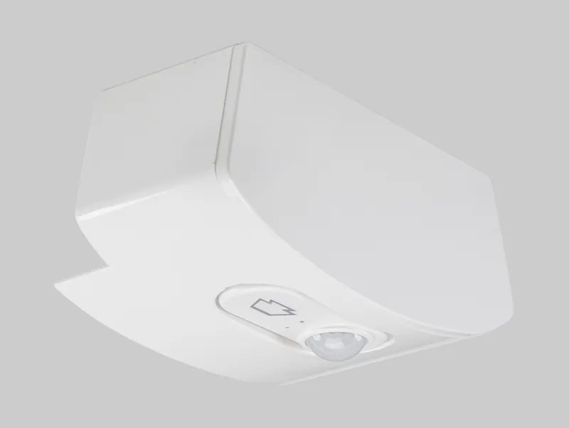 Integrated Sensor mount for B series Wraps | For end of run mouting | Incldued KTSL-FC5-12V-IM-PIR | White