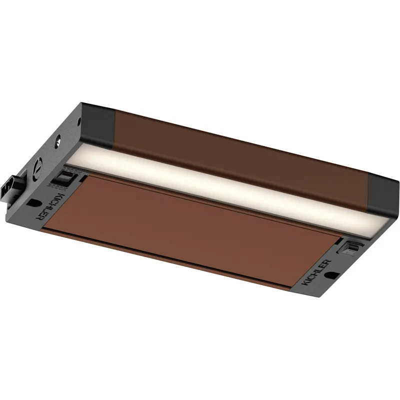 6U Series LED 120 LED Integrated 8 inch Bronze Textured LED Under Cabinet