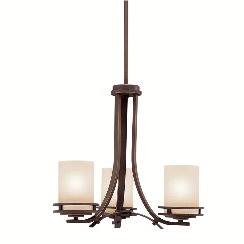 Hendrik 3 Light 19 inch Olde Bronze Chandelier 1 Tier Small Ceiling Light, 1 Tier Small
