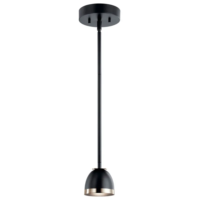 Baland LED 4 inch Black Mini Pendant Ceiling Light