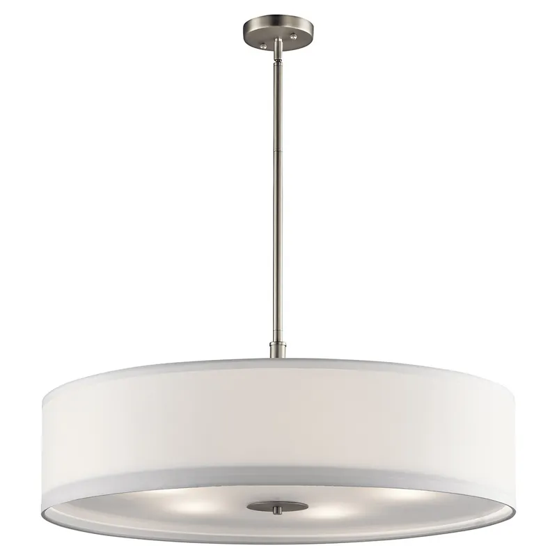 Independence 5 Light 30 inch Brushed Nickel Pendant/Semi Flush Ceiling Light