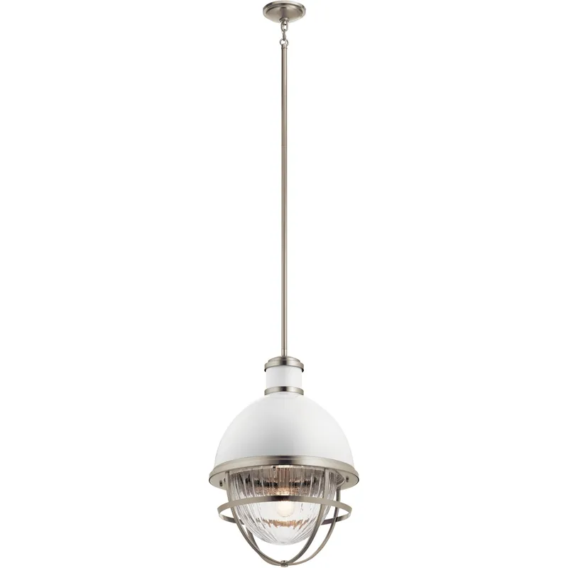 Tollis 1 Light 16 inch Brushed Nickel Pendant Ceiling Light