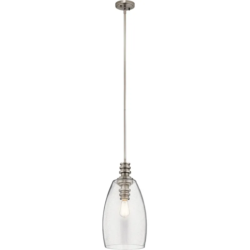 Lakum 1 Light 10 inch Classic Pewter Pendant Ceiling Light