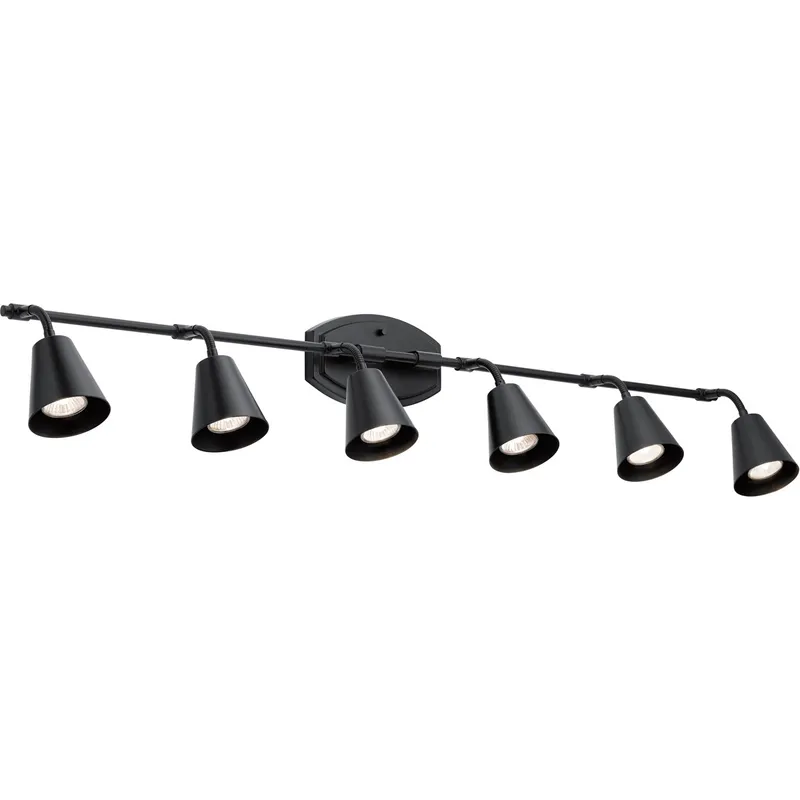 Sylvia 6 Light 120 Black Rail Light Ceiling Light