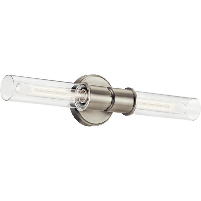 Aviv 2 Light 5.5 inch Brushed Nickel Wall Sconce Wall Light
