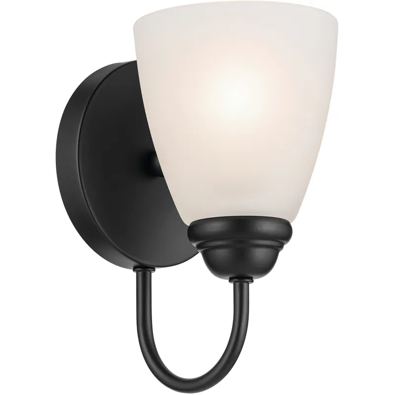 Jolie Wall Sconce Wall Light in Black, Incandescent