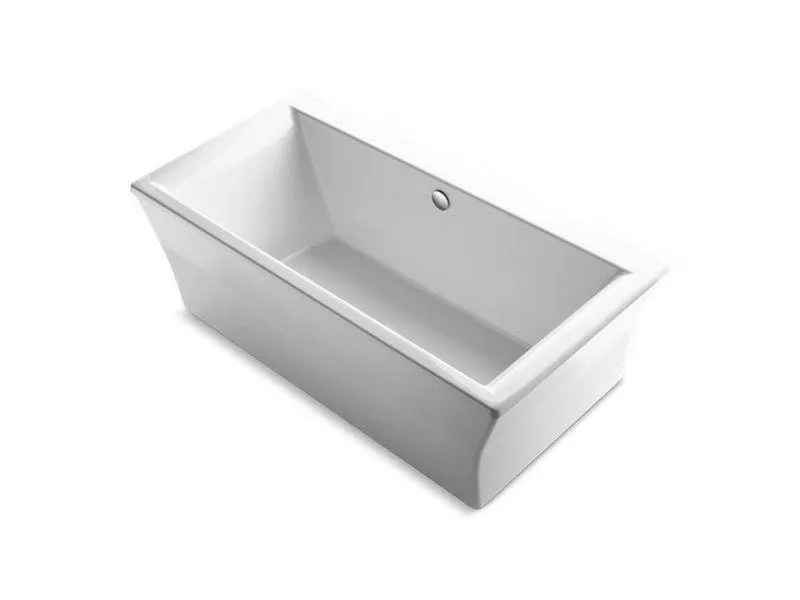 Kohler 24011-0 Stargaze 60-3/16 x 34-1/4 in. Soaker Freestanding Bathtub with Center Drain