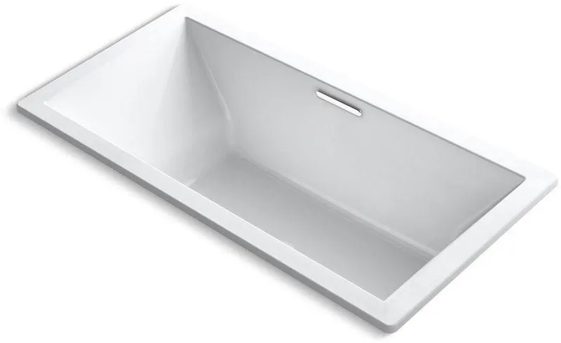 KOHLER 1834-0 Underscore 72 x 36 in Soaker Drop-In Bathtub Center Drain
