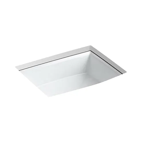 Kohler K-2355-96 Archer Vitreous China Single-Bowl Rectangular Undermount Bathroom Sink, 19-7/8 inch x 15-5/16 inch x 7-1/2 inch, Replacement MPN K-2355-96