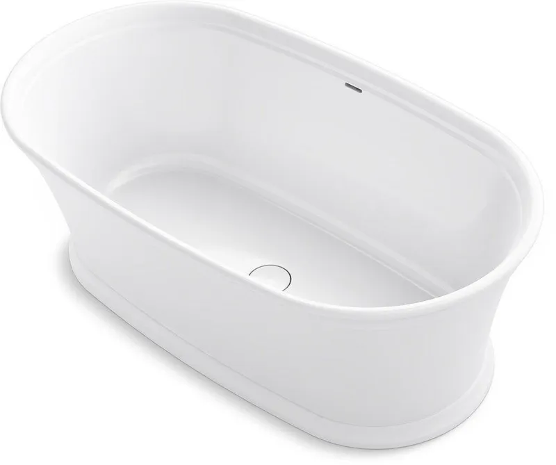 Kohler 8332-0 Memoirs 59-11/16 x 17 in. Freestanding Bathtub with Center Drain