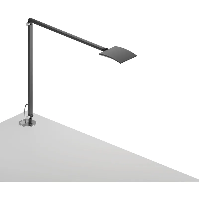 Mosso Pro 18.4 inch 5.50 watt Metallic black Desk Lamp Portable Light, Grommet Mount
