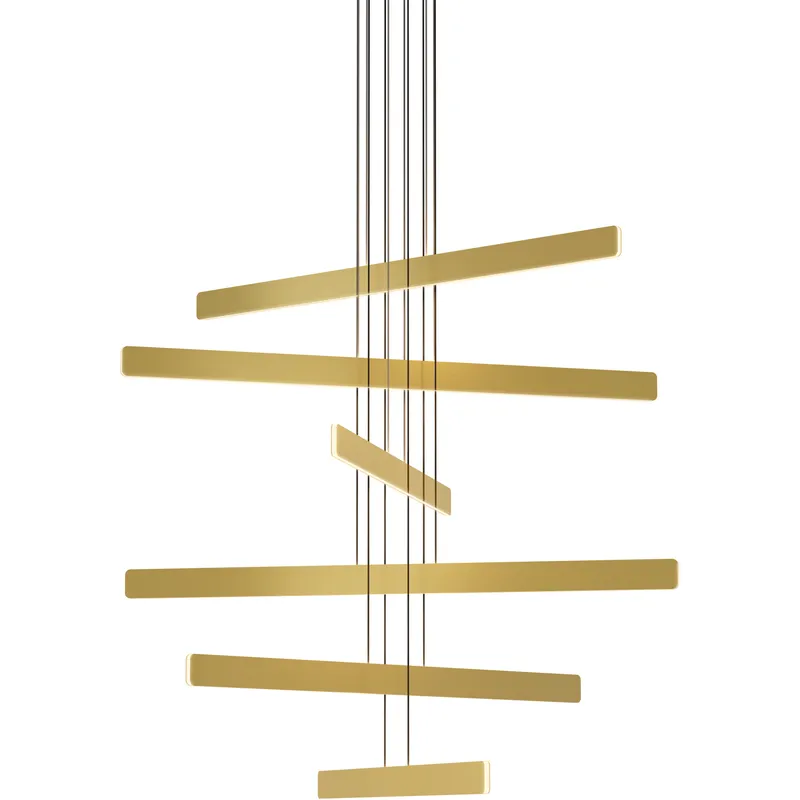 Sub LED 48 inch Gold Pendant Ceiling Light