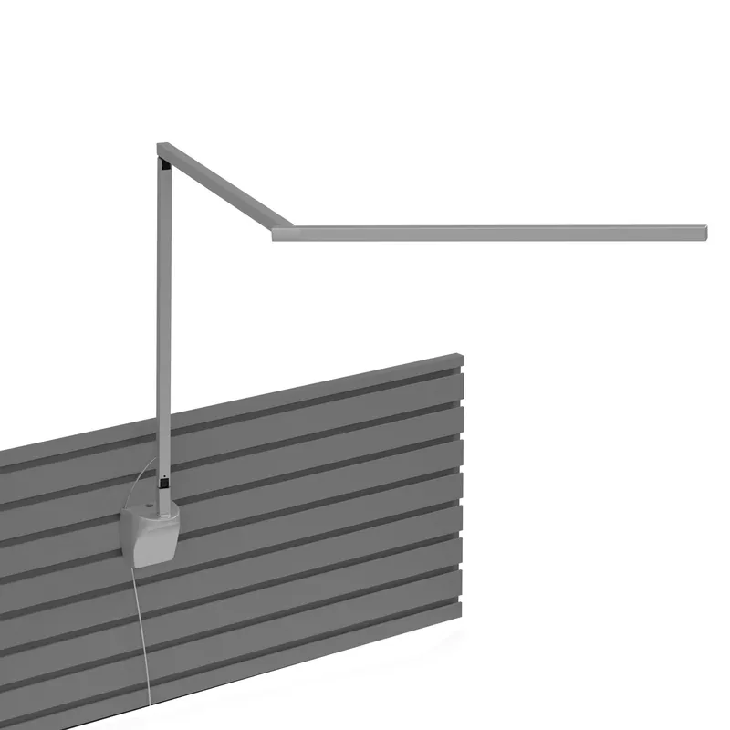 Z-Bar Gen 4 Slatwall Mount Desk Lamp Wall Light in Silver