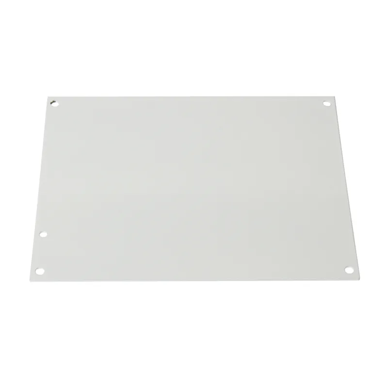 Panel For Junction Box, 8" x 8", Steel/Epoxy Finish