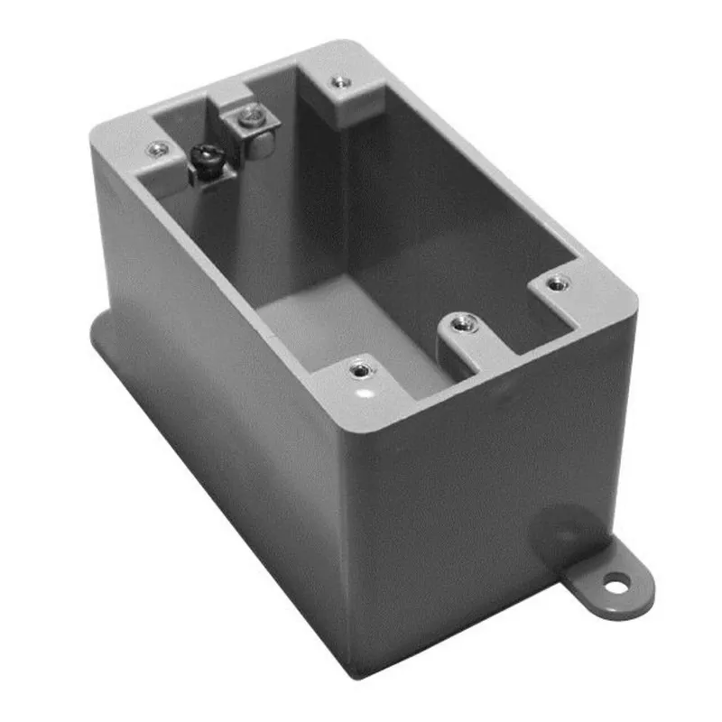 Weatherproof FD Outlet Box, 1 Gang, No Outlets, 2.910" Deep, Non-Metallic