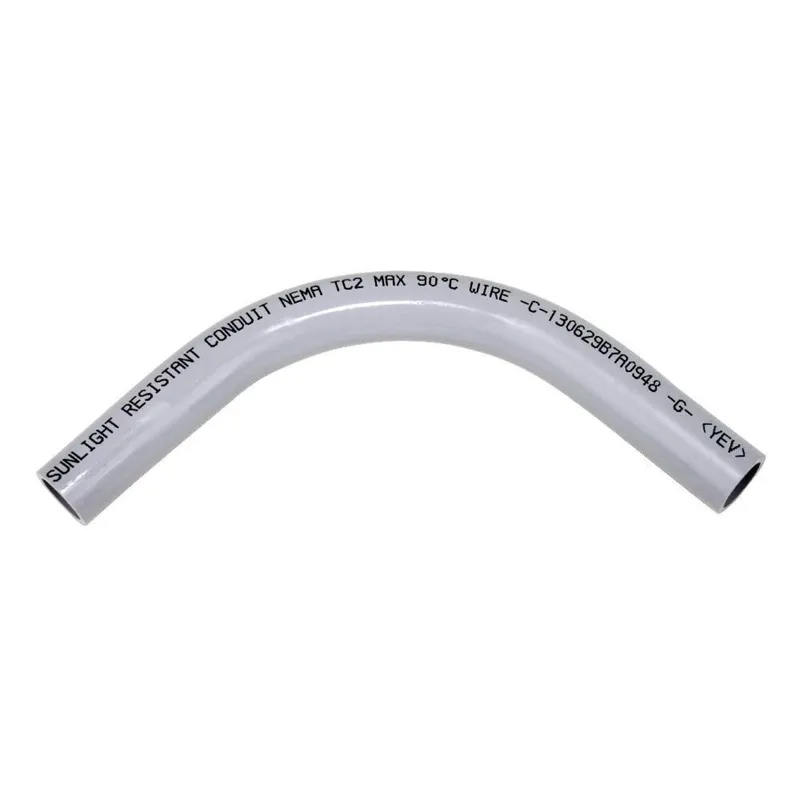 3/4" PVC 90° Elbow, Schedule 40, Gray