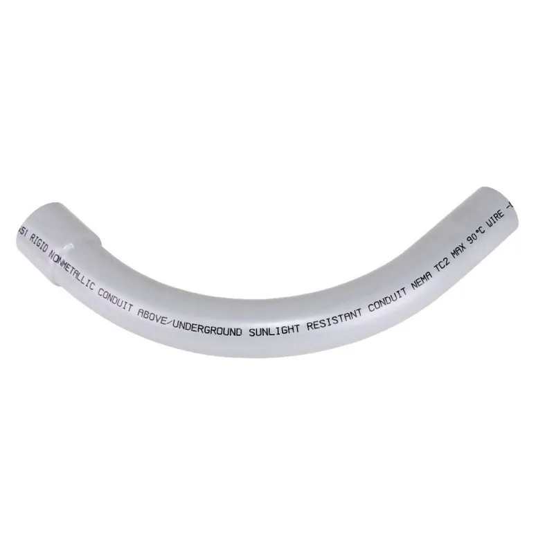 1-1/2" PVC 90° Elbow, Schedule 40, Gray, Bell End